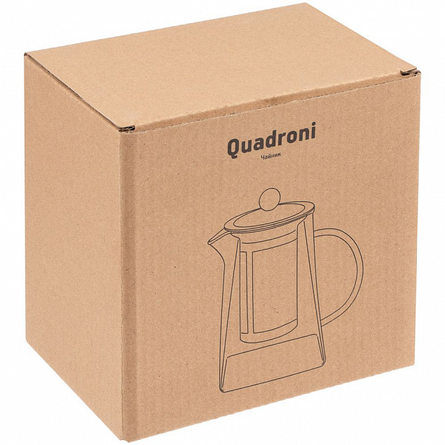 Чайник Quadroni с логотипом в Екатеринбурге заказать по выгодной цене в кибермаркете AvroraStore