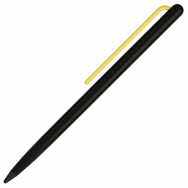 Карандаш GrafeeX в чехле, черный с желтым с логотипом в Екатеринбурге заказать по выгодной цене в кибермаркете AvroraStore