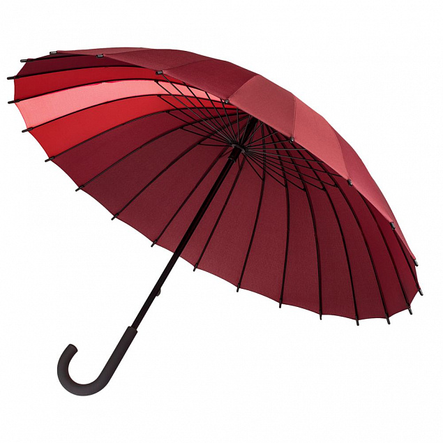 Зонт-трость «Спектр»,красный с логотипом в Екатеринбурге заказать по выгодной цене в кибермаркете AvroraStore