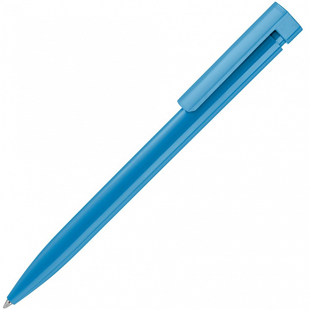 Ручка шариковая Liberty Polished, голубая с логотипом в Екатеринбурге заказать по выгодной цене в кибермаркете AvroraStore