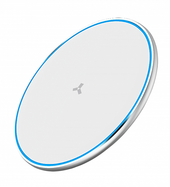 Беспроводное зарядное устройство ACCESSTYLE STONE 15W,  белый с логотипом в Екатеринбурге заказать по выгодной цене в кибермаркете AvroraStore
