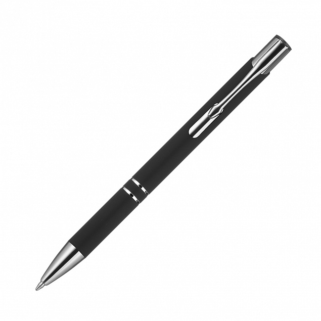 Шариковая ручка Alpha, черная с логотипом в Екатеринбурге заказать по выгодной цене в кибермаркете AvroraStore