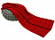Плед Asanoha, красный с логотипом в Екатеринбурге заказать по выгодной цене в кибермаркете AvroraStore