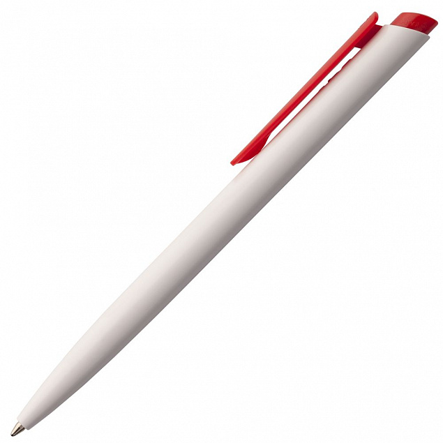 Ручка шариковая Senator Dart Polished, бело-красная с логотипом в Екатеринбурге заказать по выгодной цене в кибермаркете AvroraStore