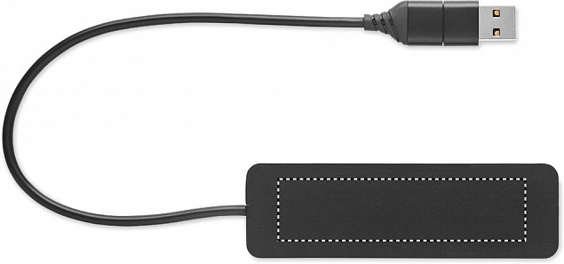 USB-C 4-портовый USB-концентрат с логотипом в Екатеринбурге заказать по выгодной цене в кибермаркете AvroraStore