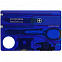 Набор инструментов SwissCard Lite, синий с логотипом в Екатеринбурге заказать по выгодной цене в кибермаркете AvroraStore