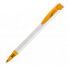 Ручка шариковая JONA T, белый/оранжевый прозрачный с логотипом в Екатеринбурге заказать по выгодной цене в кибермаркете AvroraStore