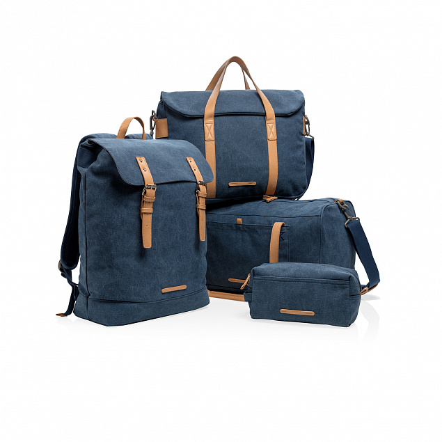 Рюкзак для ноутбука Canvas, синий с логотипом в Екатеринбурге заказать по выгодной цене в кибермаркете AvroraStore