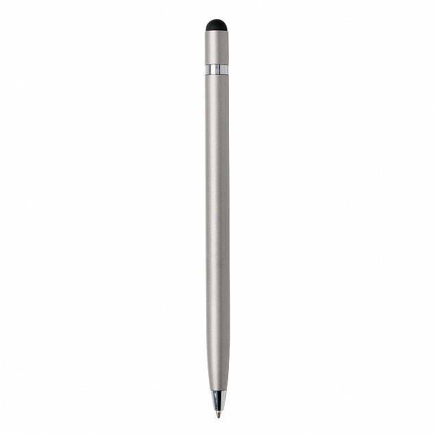 Металлическая ручка Simplistic, серебряный с логотипом в Екатеринбурге заказать по выгодной цене в кибермаркете AvroraStore