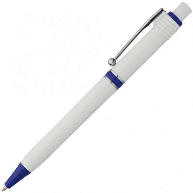 Ручка шариковая Raja, белая с логотипом в Екатеринбурге заказать по выгодной цене в кибермаркете AvroraStore