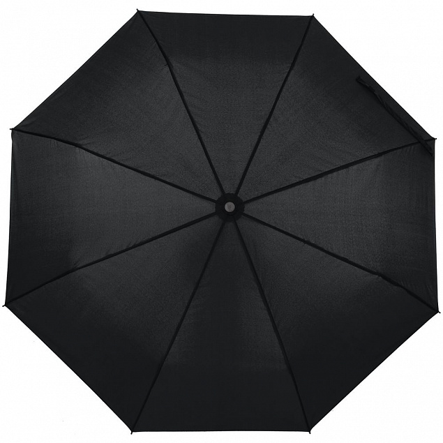 Зонт складной Monsoon, черный с логотипом в Екатеринбурге заказать по выгодной цене в кибермаркете AvroraStore