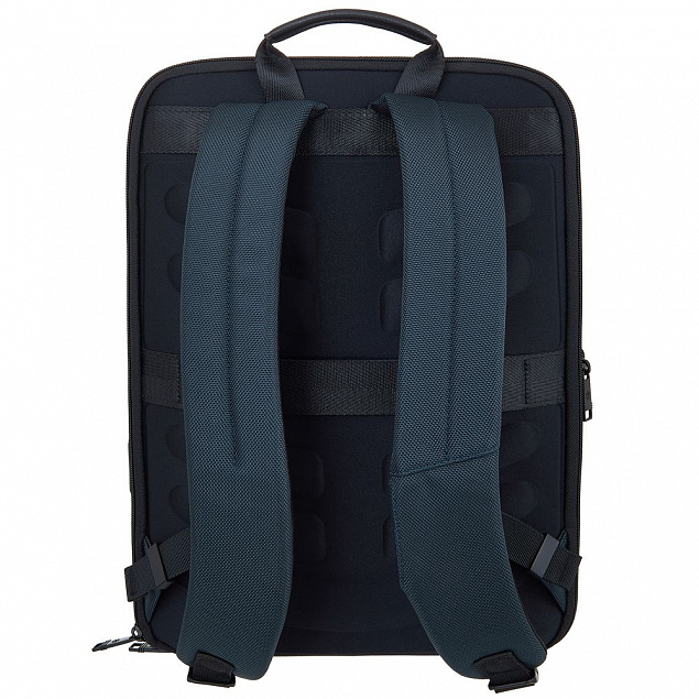 Рюкзак для ноутбука Santiago Nylon, синий с логотипом в Екатеринбурге заказать по выгодной цене в кибермаркете AvroraStore