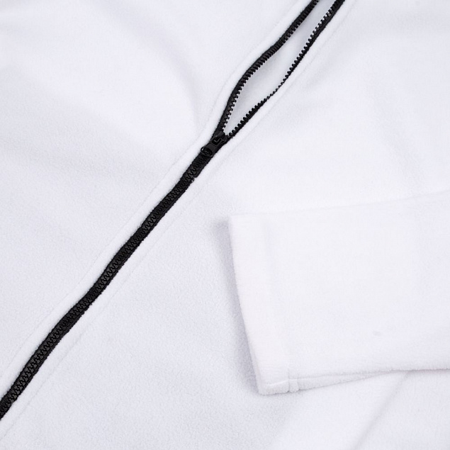 Куртка флисовая унисекс Manakin, белая с логотипом в Екатеринбурге заказать по выгодной цене в кибермаркете AvroraStore