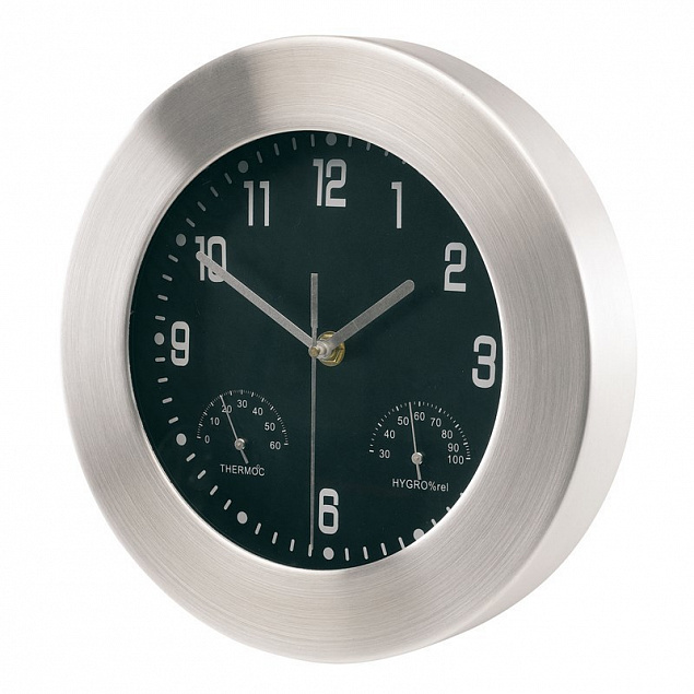Настенные алюминивые часы JUPITER, серебряный с логотипом в Екатеринбурге заказать по выгодной цене в кибермаркете AvroraStore