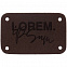 Лейбл Etha Nubuсk, S, темно-коричневый с логотипом в Екатеринбурге заказать по выгодной цене в кибермаркете AvroraStore