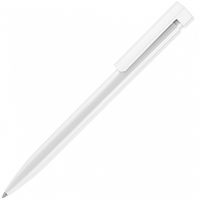 Ручка шариковая Liberty Polished, белая с логотипом в Екатеринбурге заказать по выгодной цене в кибермаркете AvroraStore