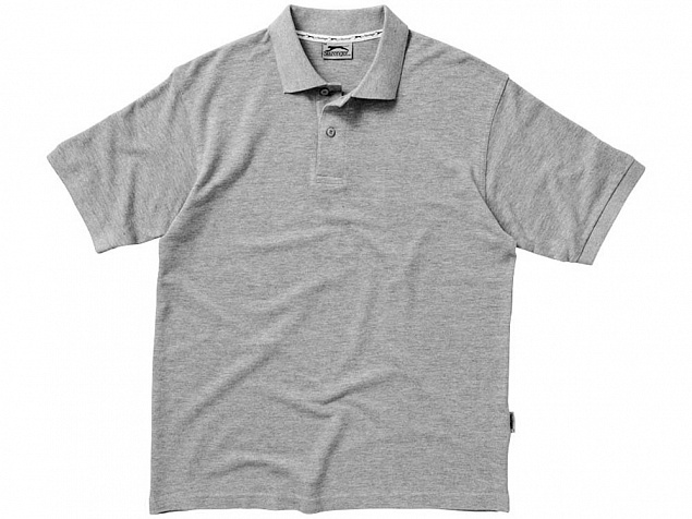Рубашка поло Forehand мужская, серый с логотипом в Екатеринбурге заказать по выгодной цене в кибермаркете AvroraStore