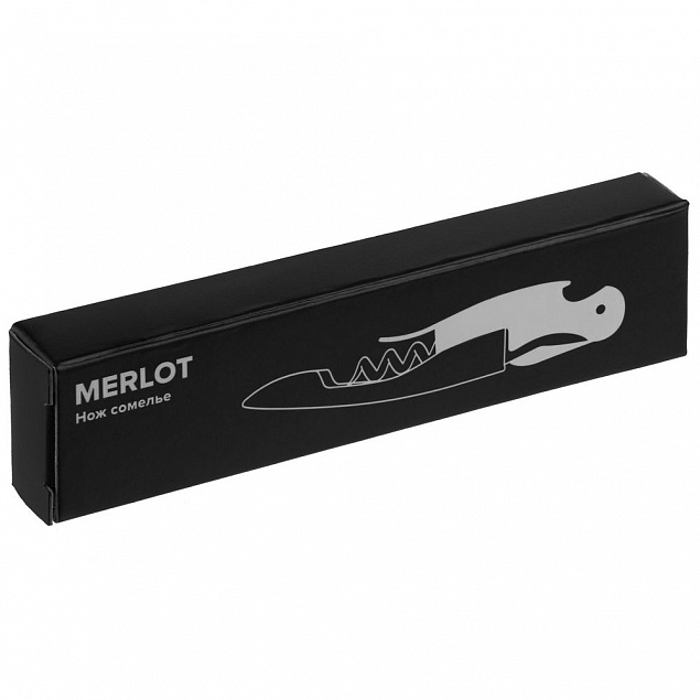 Нож сомелье Merlot, черный с логотипом в Екатеринбурге заказать по выгодной цене в кибермаркете AvroraStore