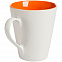 Кружка newBell матовая, белая с оранжевым с логотипом в Екатеринбурге заказать по выгодной цене в кибермаркете AvroraStore