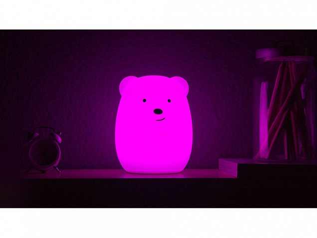 Ночник LED Bear с логотипом в Екатеринбурге заказать по выгодной цене в кибермаркете AvroraStore