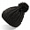Шапка VOGUE,  черный, верх: 100% акрил, подкладка: 100% полиэстер с логотипом в Екатеринбурге заказать по выгодной цене в кибермаркете AvroraStore