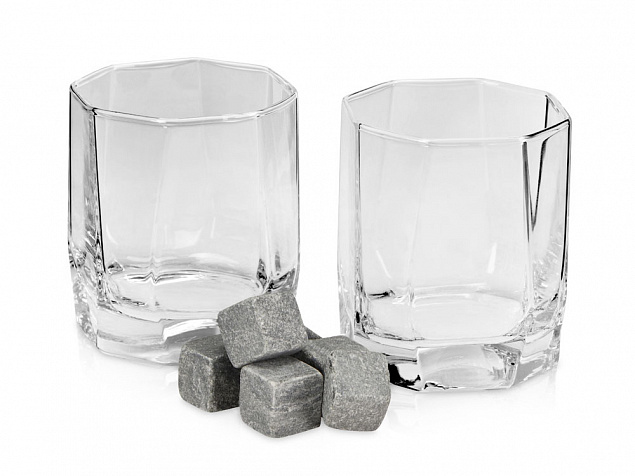 Набор для виски: 2 бокала, 6 камней, мешочек, коробка с логотипом в Екатеринбурге заказать по выгодной цене в кибермаркете AvroraStore