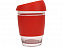 Стеклянный стакан с силиконовой крышкой и манжетой Monday с логотипом в Екатеринбурге заказать по выгодной цене в кибермаркете AvroraStore