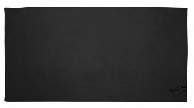 Полотенце Atoll Medium, черное с логотипом в Екатеринбурге заказать по выгодной цене в кибермаркете AvroraStore