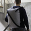 Рюкзак Diagonal, серый с логотипом в Екатеринбурге заказать по выгодной цене в кибермаркете AvroraStore
