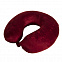 Подушка дорожная  "SOFT"; memory foam, микрофибра, красный с логотипом в Екатеринбурге заказать по выгодной цене в кибермаркете AvroraStore