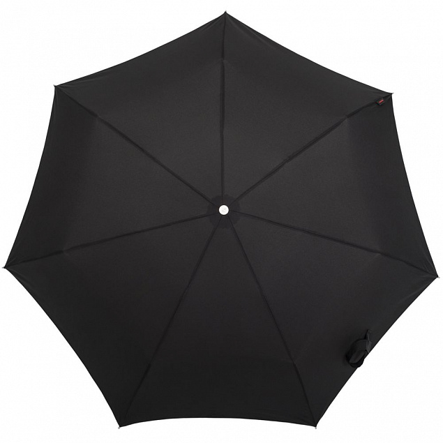 Складной зонт Alu Drop, 3 сложения, 7 спиц, автомат, черный с логотипом в Екатеринбурге заказать по выгодной цене в кибермаркете AvroraStore
