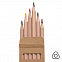 Набор цветных карандашей KINDERLINE small,6 цветов с логотипом в Екатеринбурге заказать по выгодной цене в кибермаркете AvroraStore