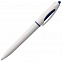 Ручка шариковая S! (Си), белая с темно-синим с логотипом в Екатеринбурге заказать по выгодной цене в кибермаркете AvroraStore