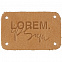 Лейбл кожаный Beta, S, бежевый с логотипом в Екатеринбурге заказать по выгодной цене в кибермаркете AvroraStore