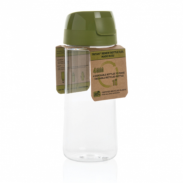 Бутылка Tritan™ Renew, 0,5 л с логотипом в Екатеринбурге заказать по выгодной цене в кибермаркете AvroraStore