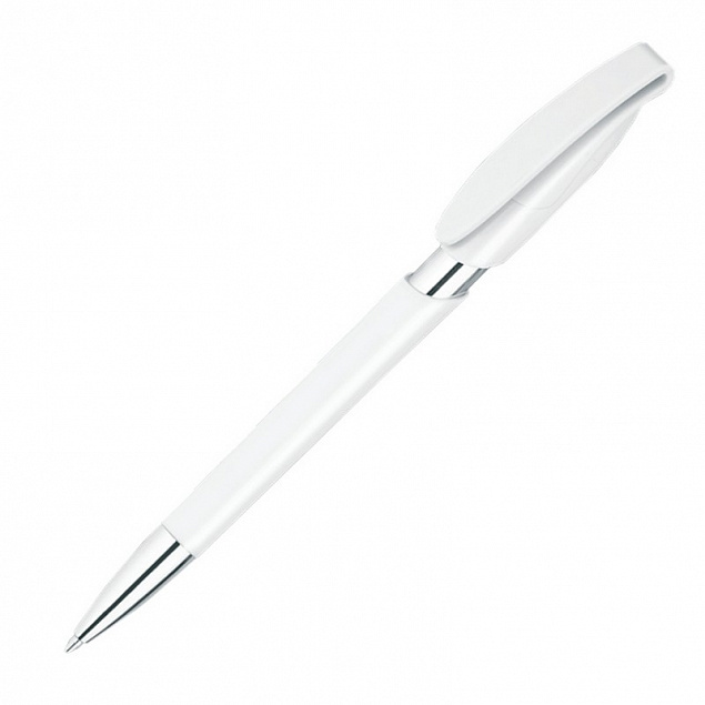 Ручка шариковая RODEO M, белый с логотипом в Екатеринбурге заказать по выгодной цене в кибермаркете AvroraStore