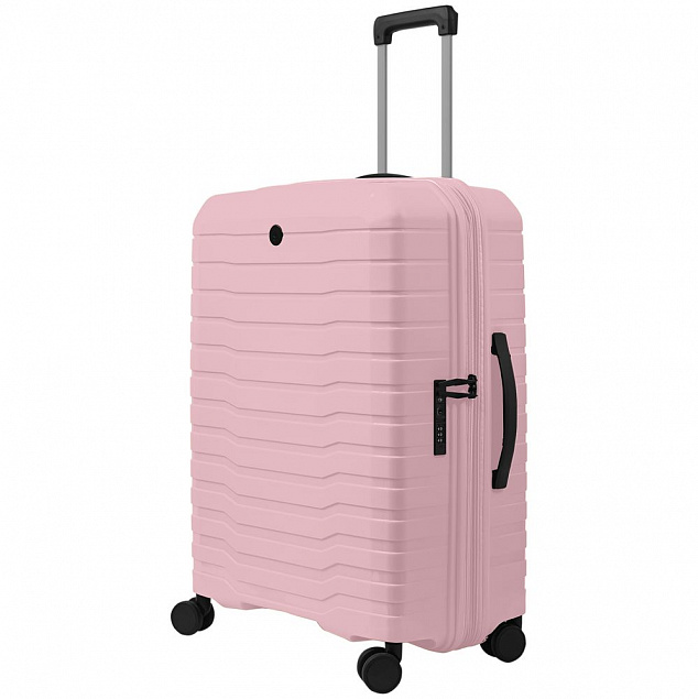 Чемодан Edge M, розовый с логотипом в Екатеринбурге заказать по выгодной цене в кибермаркете AvroraStore
