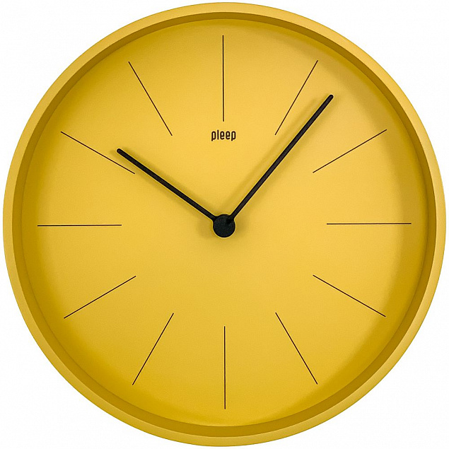 Часы настенные Ozzy, желтые с логотипом в Екатеринбурге заказать по выгодной цене в кибермаркете AvroraStore