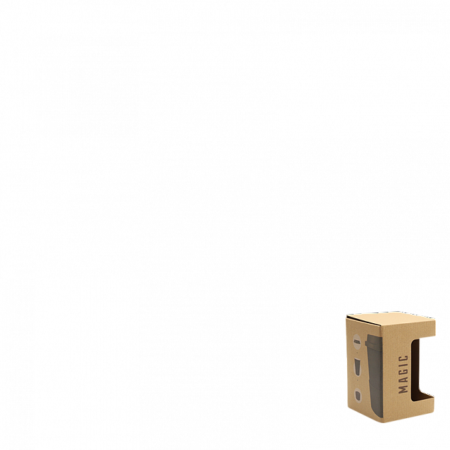 Коробка для кружки &quot;Magic&quot;с окном, коричневый с логотипом в Екатеринбурге заказать по выгодной цене в кибермаркете AvroraStore