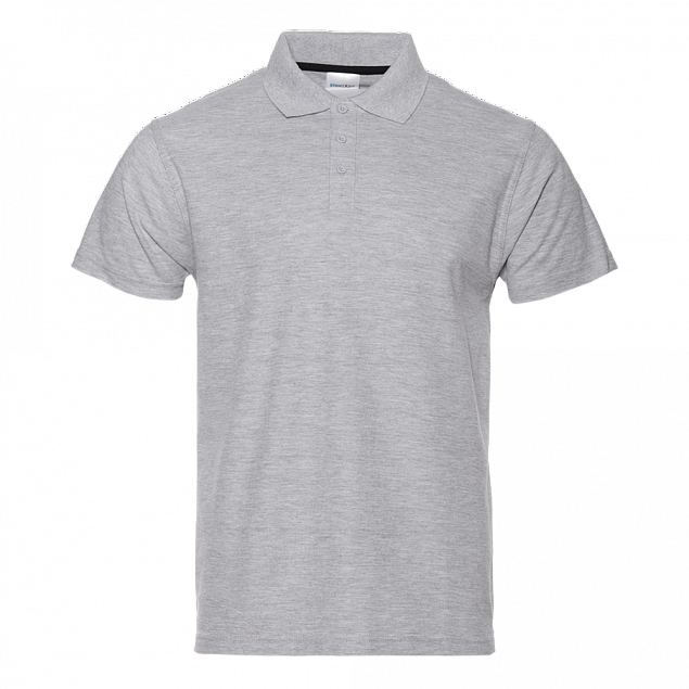 Рубашка поло Рубашка мужская 04 Серый меланж с логотипом в Екатеринбурге заказать по выгодной цене в кибермаркете AvroraStore