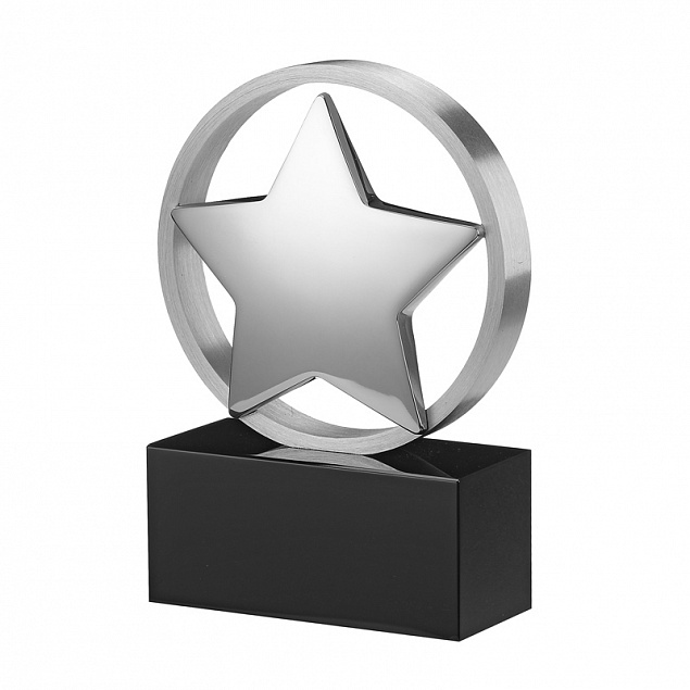 Статуэтка наградная "Звезда" с логотипом в Екатеринбурге заказать по выгодной цене в кибермаркете AvroraStore