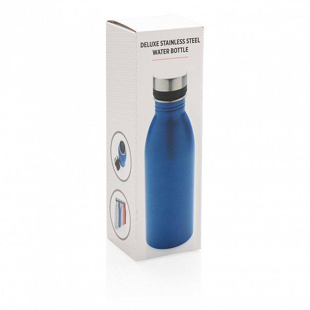 Бутылка для воды Deluxe из нержавеющей стали, 500 мл с логотипом в Екатеринбурге заказать по выгодной цене в кибермаркете AvroraStore