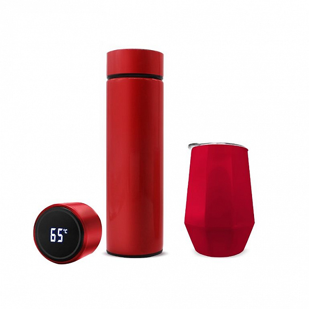 Набор Hot Box E grey (красный) с логотипом в Екатеринбурге заказать по выгодной цене в кибермаркете AvroraStore