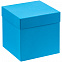 Коробка Cube M, голубая с логотипом в Екатеринбурге заказать по выгодной цене в кибермаркете AvroraStore
