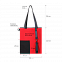 Шоппер Superbag Color (красный с чёрным) с логотипом в Екатеринбурге заказать по выгодной цене в кибермаркете AvroraStore