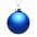 Елочный шар Finery Gloss, 10 см, глянцевый синий с логотипом в Екатеринбурге заказать по выгодной цене в кибермаркете AvroraStore