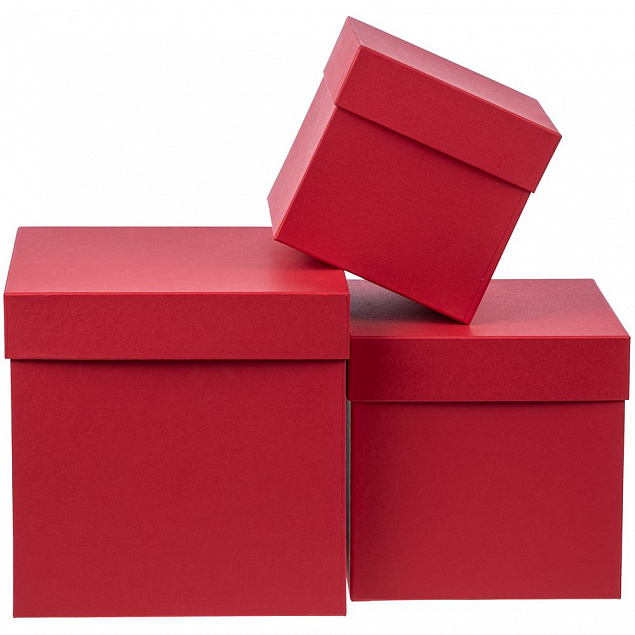 Коробка Cube S, красная с логотипом в Екатеринбурге заказать по выгодной цене в кибермаркете AvroraStore