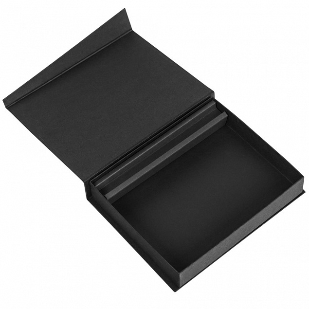 Коробка Duo под ежедневник и ручку, черная с логотипом в Екатеринбурге заказать по выгодной цене в кибермаркете AvroraStore
