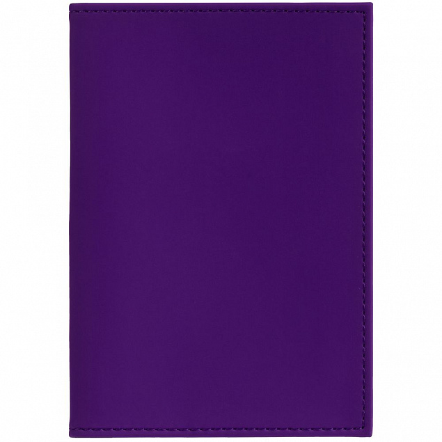 Обложка для паспорта Shall, фиолетовая с логотипом в Екатеринбурге заказать по выгодной цене в кибермаркете AvroraStore