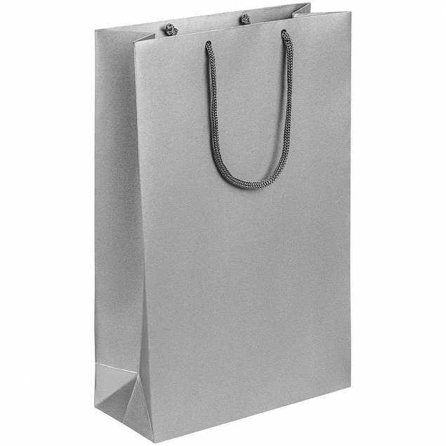 Пакет бумажный «Блеск», средний, серебристый с логотипом в Екатеринбурге заказать по выгодной цене в кибермаркете AvroraStore